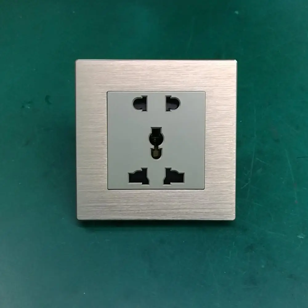 Hotel RS485 220v socket DND click tact smart wall  socket switch ,International universal 3 5 pin socket