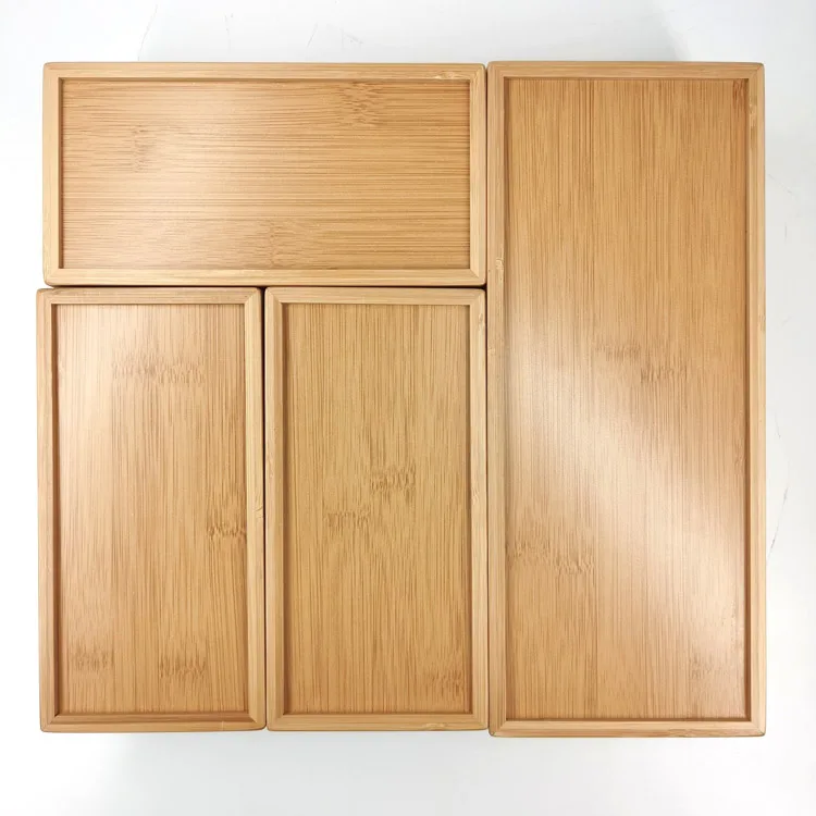 Adjustable  4 Pieces Set Kitchen Drawer Organizer Ziplock Bag Storage Organizer Box Food Storage Bag Organizer Holders