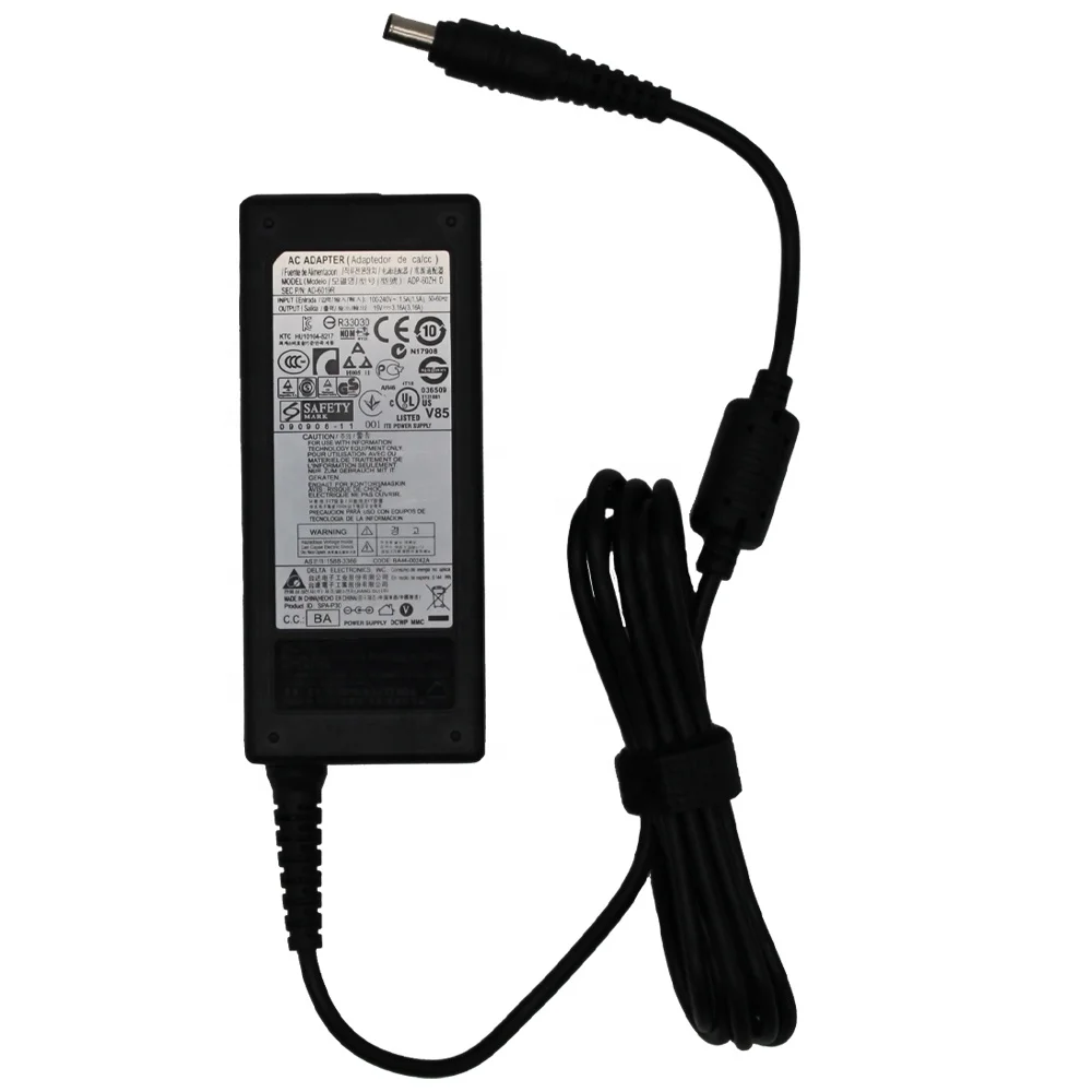 
19v 3.16a ноутбук зарядное устройство адаптер для samsung ad-60zh d ad-6019s ad-6019b 65 Вт delta блок питания 