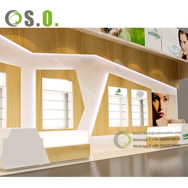 Interior Furniture Shopping Mall  Drugstore Display Showcase Pharmacy Furniture Interior Shelves For Pharmacy