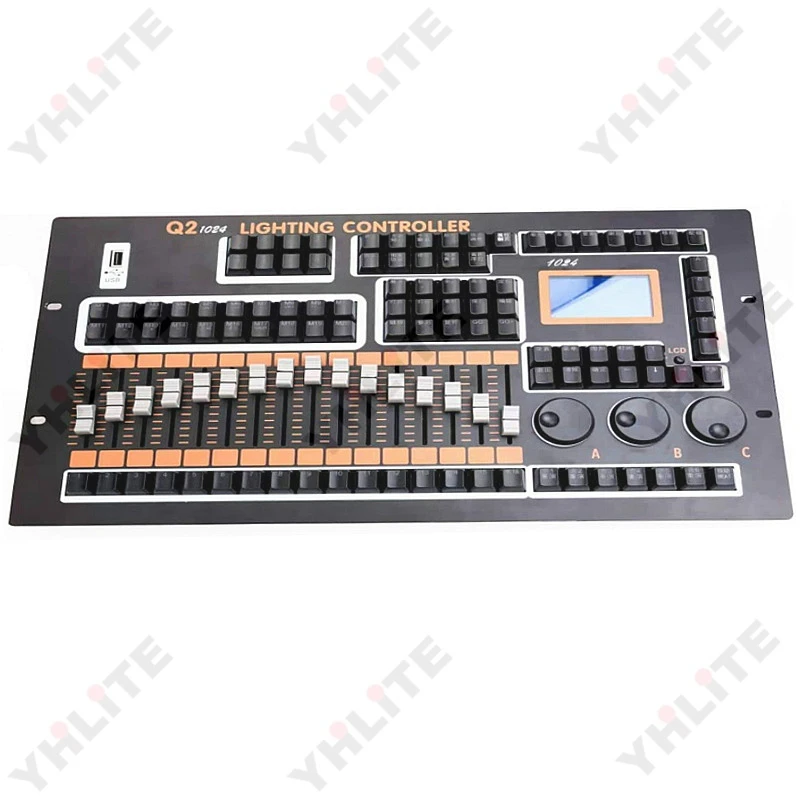 Q2 1024 DMX Controller bars and discotheque event DJ equipment huayong chamsys DMX512 console