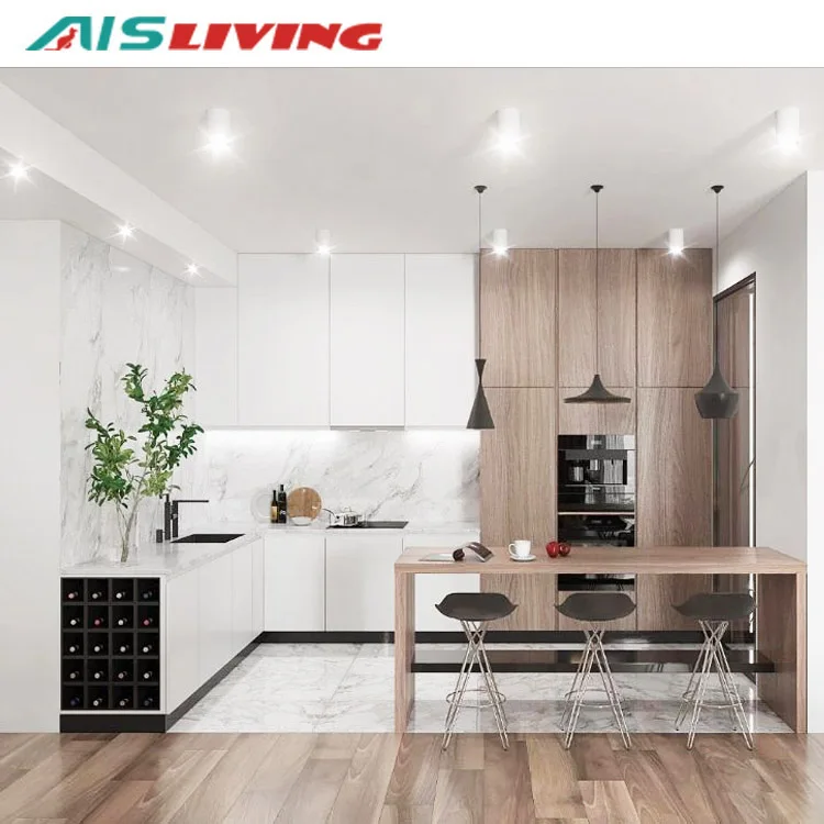 Ais Living Modern Designs Complete Ready Made Modular Cuisine Complet Kitchen Furniture Cabinet Kitchen For Small Kitchens Sets