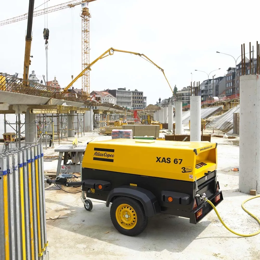 Manufacturers Rotary Screw Air Compressor Industrial Machine With Air Cooled Gear Engine