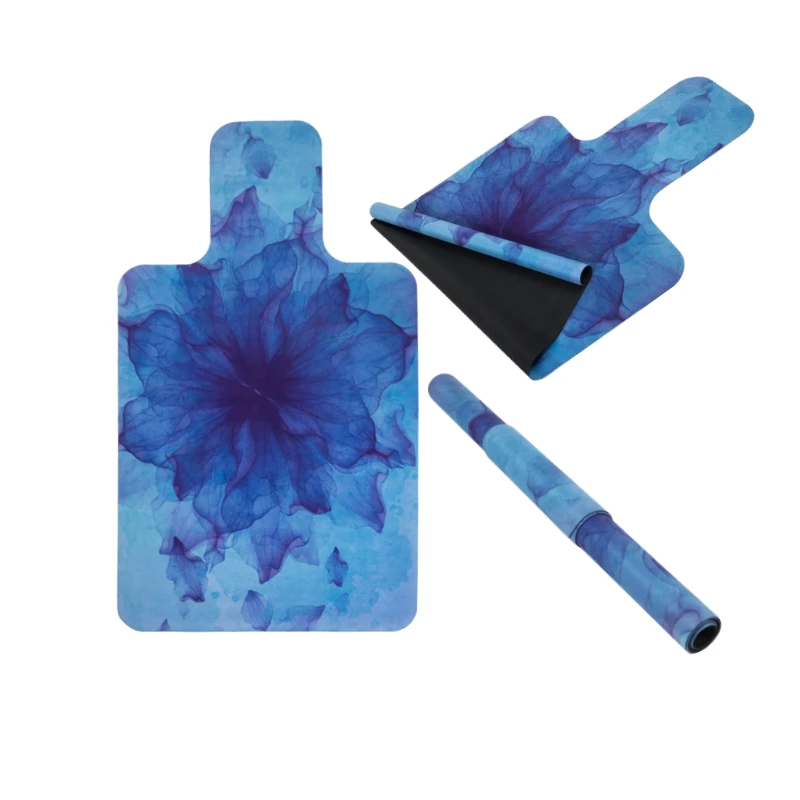 Custom Two Colours Eco Friendly Folding High Density Rubber Yoga Reformer Pilates Mat