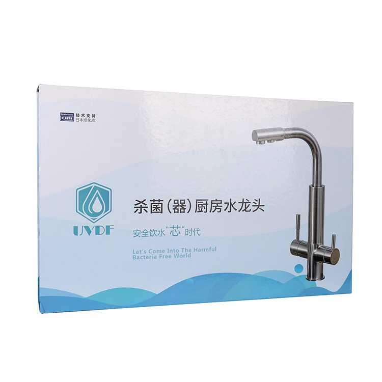 Brand New Deck Mounted Torneira Inox Single Lever Cold Hot Gold Finish Waterfall