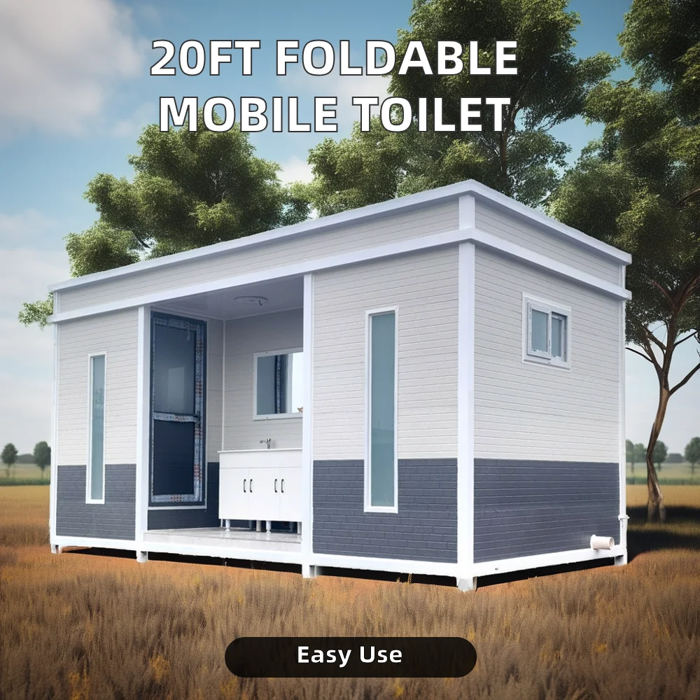 Modern Design Simple Prefabricated House Mobile Toilet Portable Toilet Made of Container for School Use