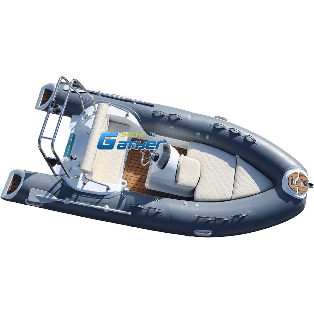 Gather Yacht RIB430B Popular Rowing PVC Inflatable Boat China Factory Cheap Inflatable Boat