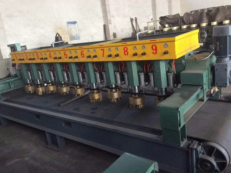 Automatic 6 head stone bush hammer hammering tool machine