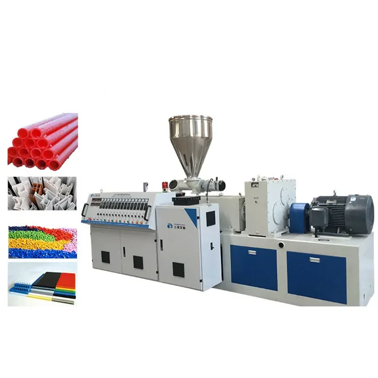 Small plastic sheet filament extruding machine