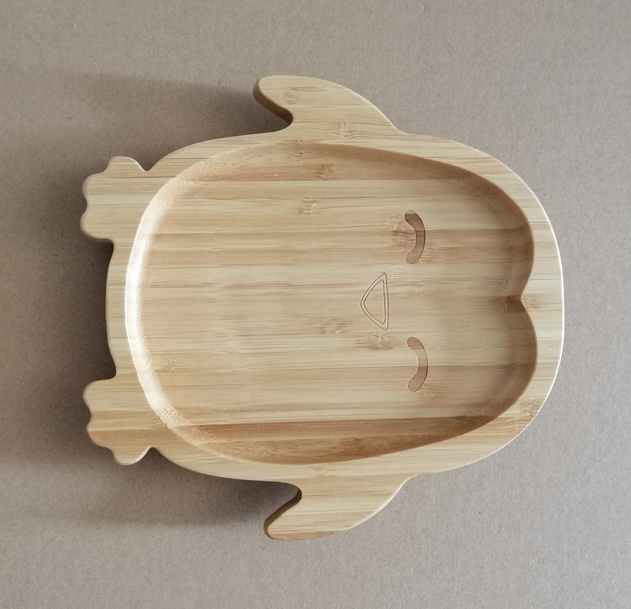 Custom made wooden plate with suction wooden plate for baby