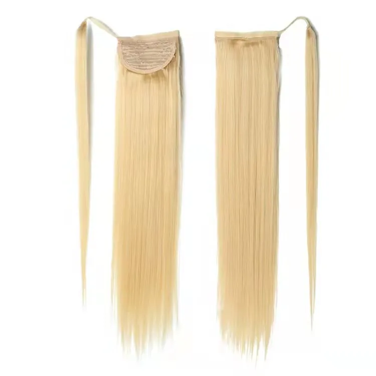 613#blonde hair weaving ponytail wholesale various kind texture ponytail