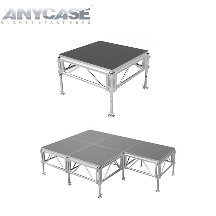 ACS 1x2m Portable Drum Stand Stage Platform Adjustable Frame Mobile Podium Stage For Sale