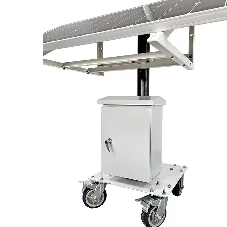 Lumind Solar CCTV Camera Security Trailer Mobile Solar Monitoring Road Maintenance Remote Adjustable Construction Tower Light