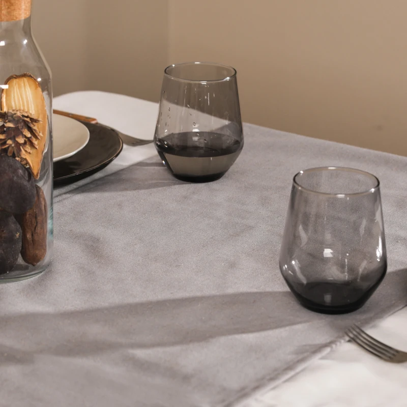 Solid Woven Waterproof Poly-linen Christmas Dining Table Runners for Dinning Room Decoration