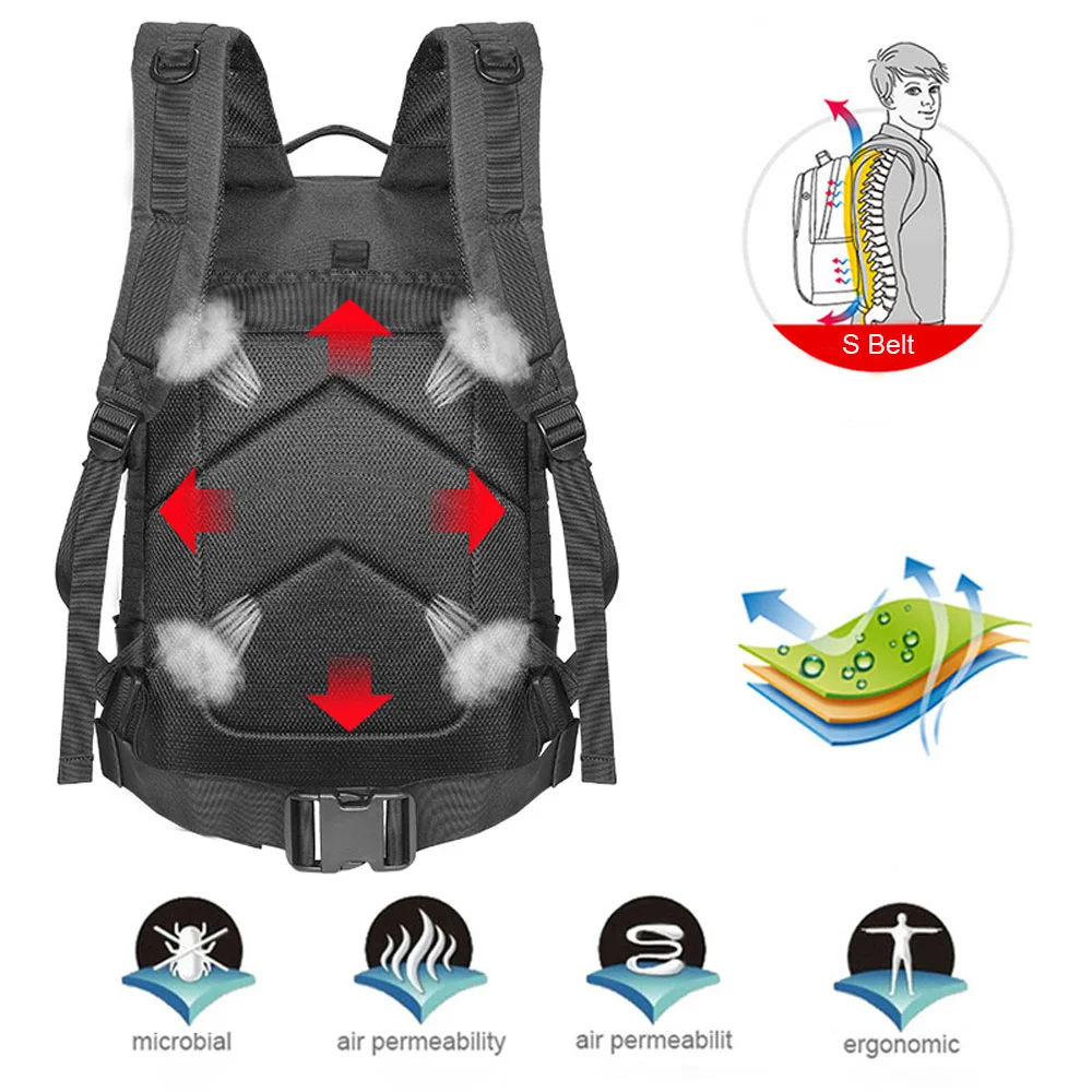 custom wholesale high quality outdoor waterproof  rucksack bag pack  Tactical Backpack