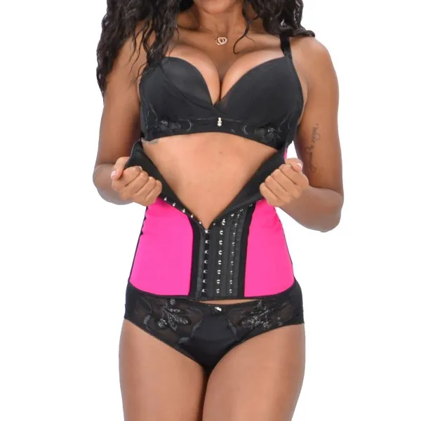 Top Selling Waist Trainer Women Latex Rubber waist cincher Slimming Ann Chery Corset 9 Steel Boned Tight Bustier 9362