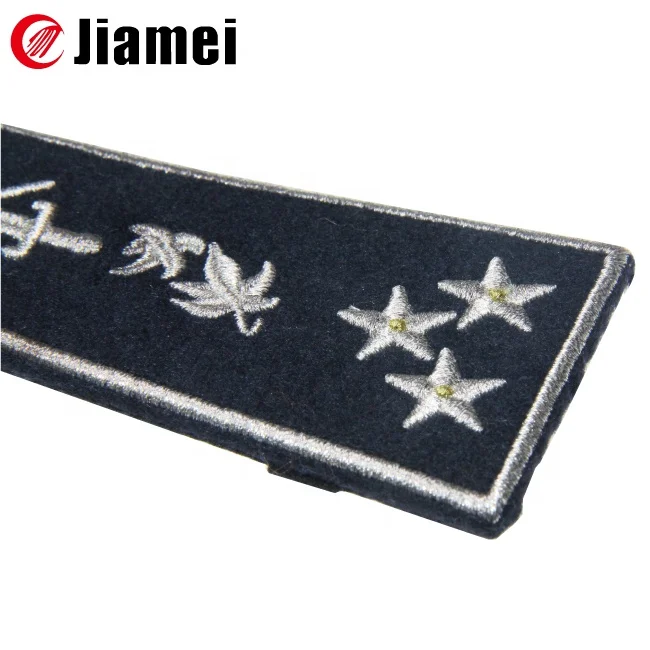 Cheap Security Guard Badges OEM Silver Security Pattern Epaulette
