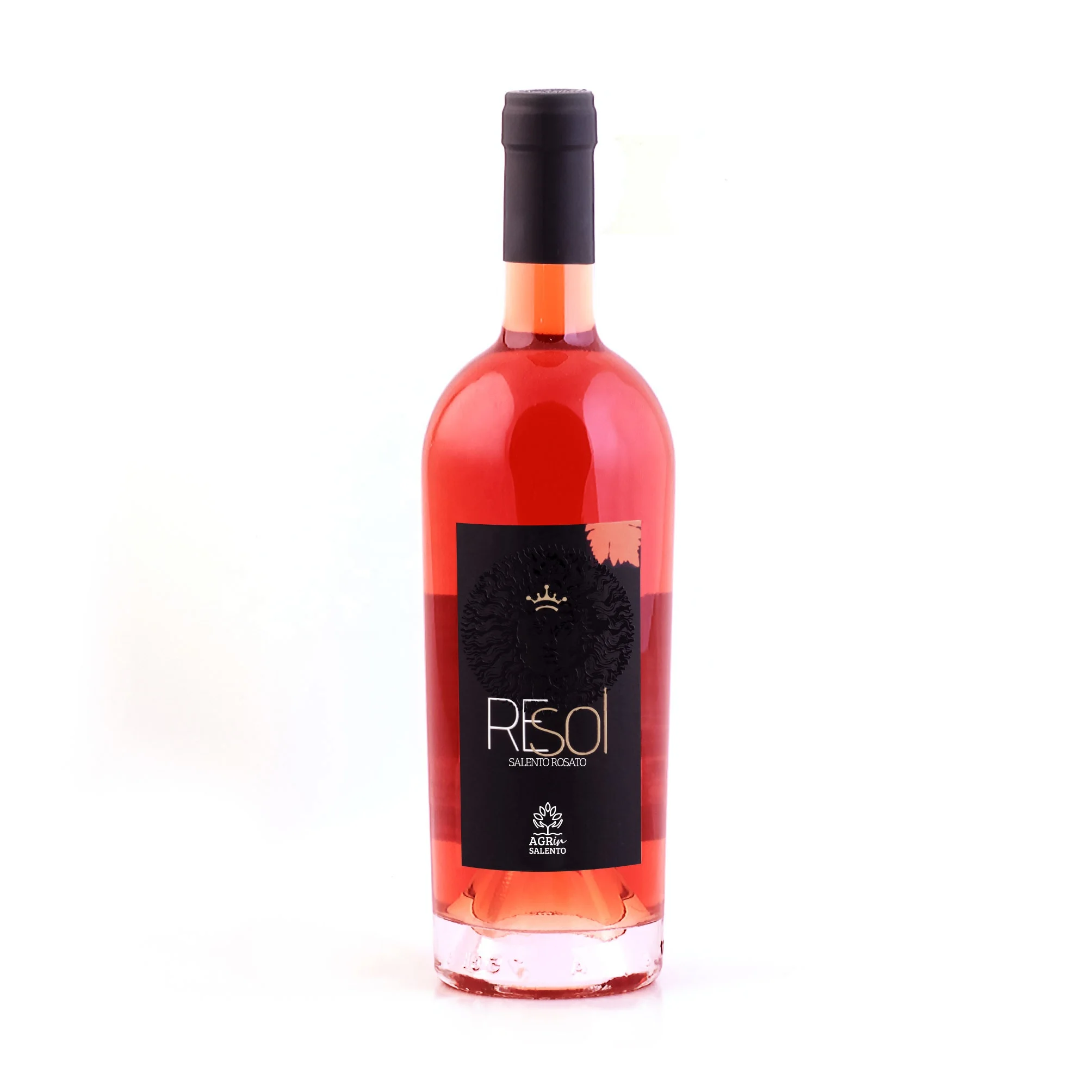 High Quality Italian Rose Wine Resol  Salento IGP aleatico 15 grade  750 ml glasses bottle 12 pieces for box