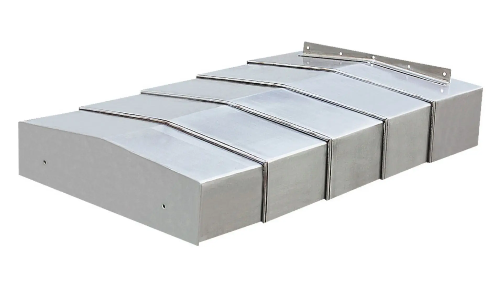 customized steel plate telescopic shield dust proof bellow cover guideway protection shield steel plate cover for CNC machine