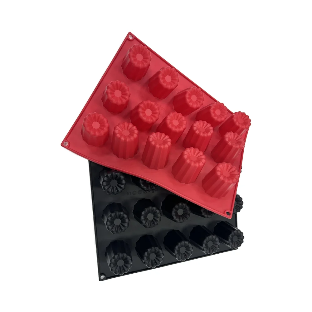 2024 Экологически чистая силиконовая форма для кексов с 15 отверстиями