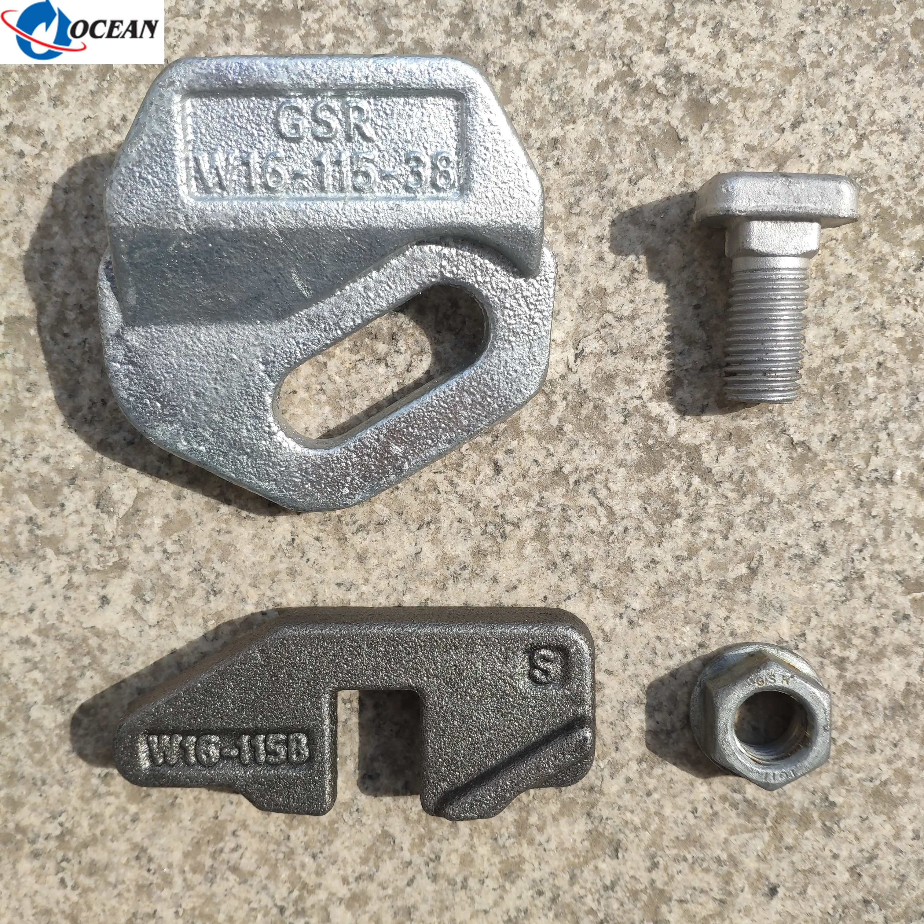 GSR W16-115-38 Crane Rail Clip For Rail Construction