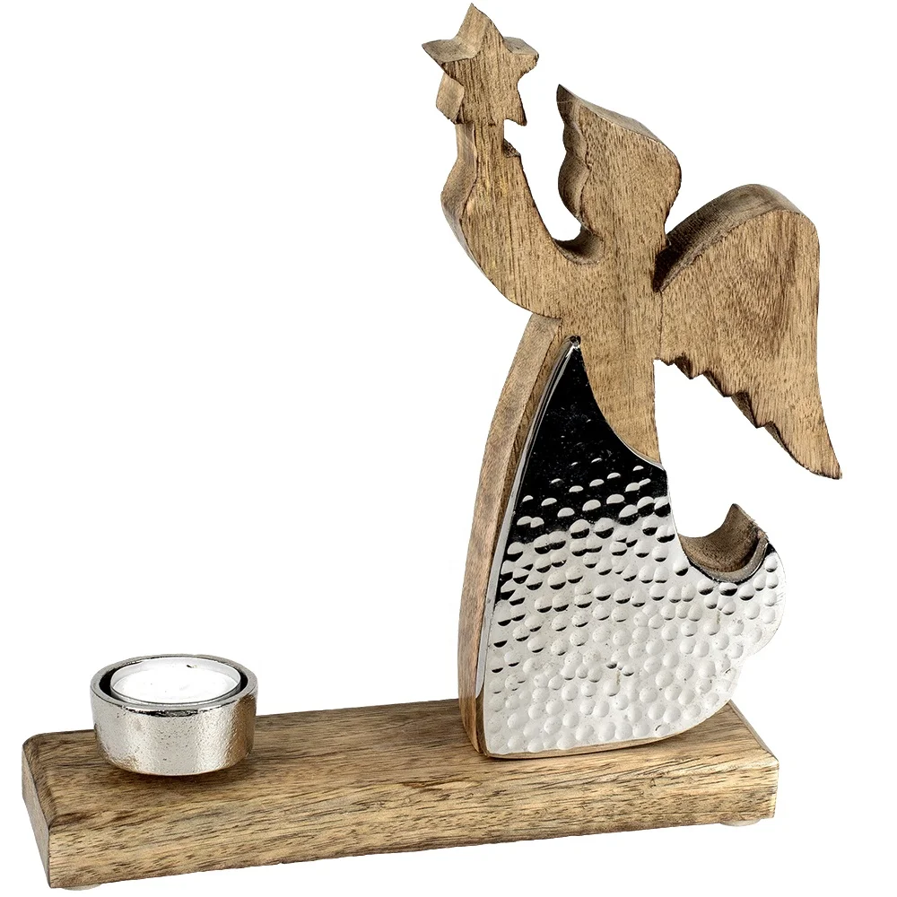 Metal sitted reindeer candle holder