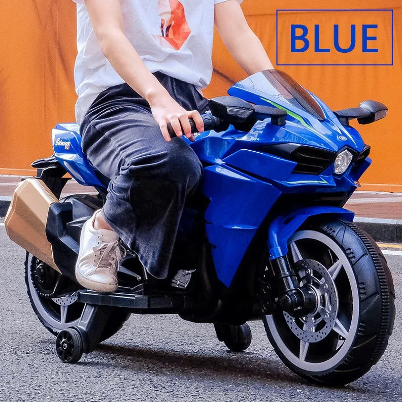 Long range kids electric motorcycle 12v baby toys electric ebike scooter