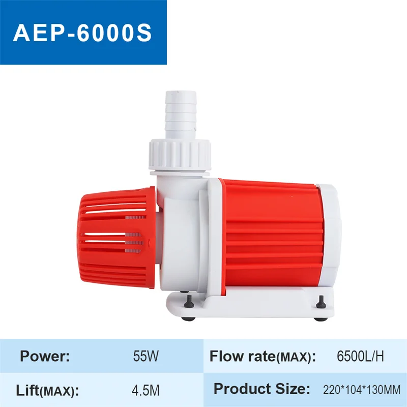 JUYANG 6000L/H 4.5hp  Submersible Frequency Water Pump Aquarium Fish Pond Pump Hydroponics Fountain Water Pump for Reef Tank