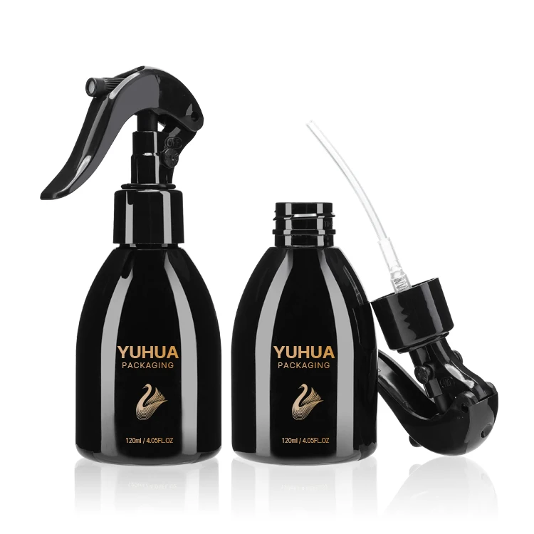 Mist Spray Bottles 120ml Large Size Empty Plastic Bottles Trigger Sprayer black white Color with Plastic mist spray