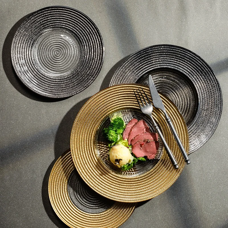 Французская Западная креативная красная соломенная шляпа, посуда для стейка, домашняя американская Ретро тарелка для завтрака