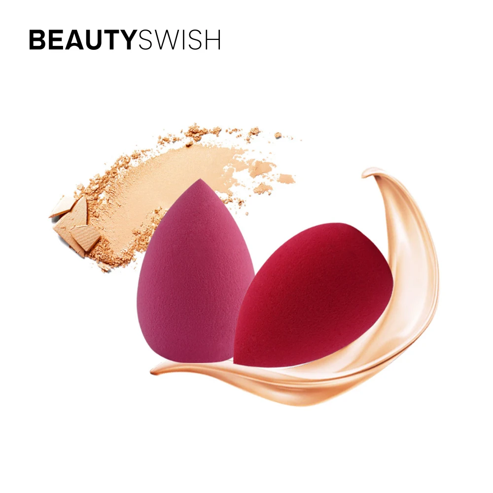 Wholesale Microfiber Natural Sea Beauty Makeup Sponge Blender With Super Soft Orange Makeup Puff Holder