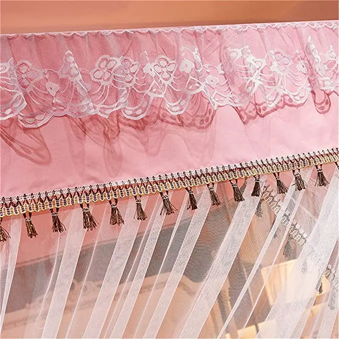 Двухслойная Роскошная квадратная кровать 4 Студенческая Складная москитная сетка с рамкой для кровати кровать-палатка