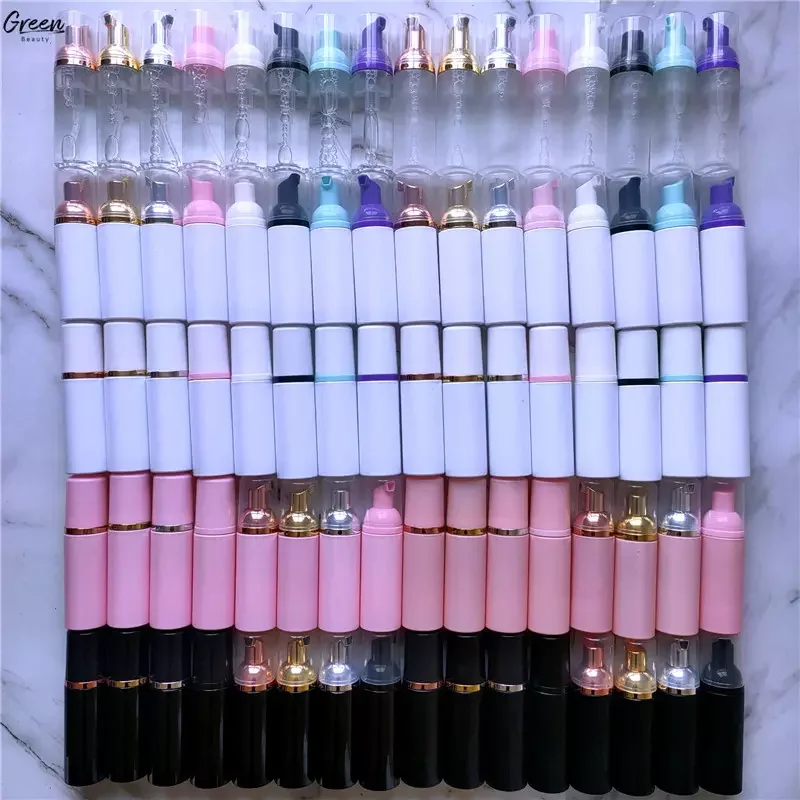 Customized Brand Lash Shampoo Wholesale Eyelash Extension Cleanser Deep Cleaning Private Label Eyelash Shampoo With Brushes