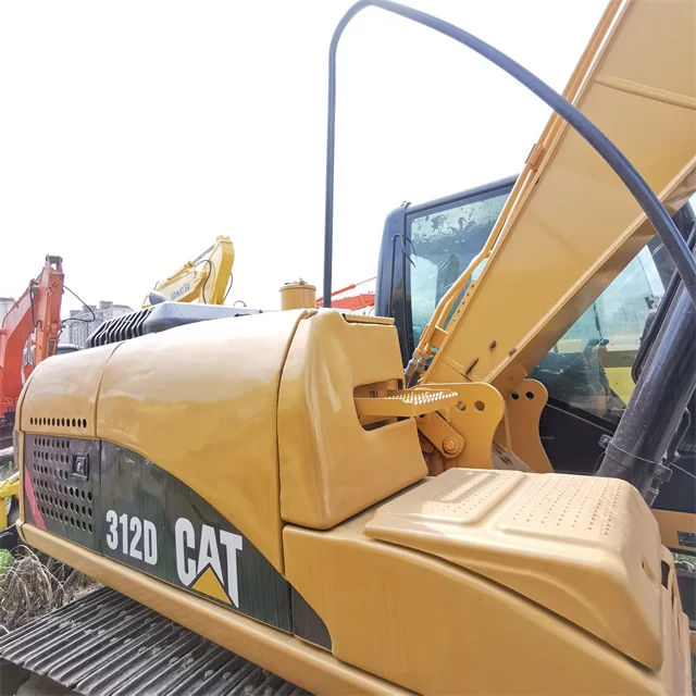 Second hand construction equipment Cat 312D Crawler Excavator in good condition for sale in Shanghai in CHINA
