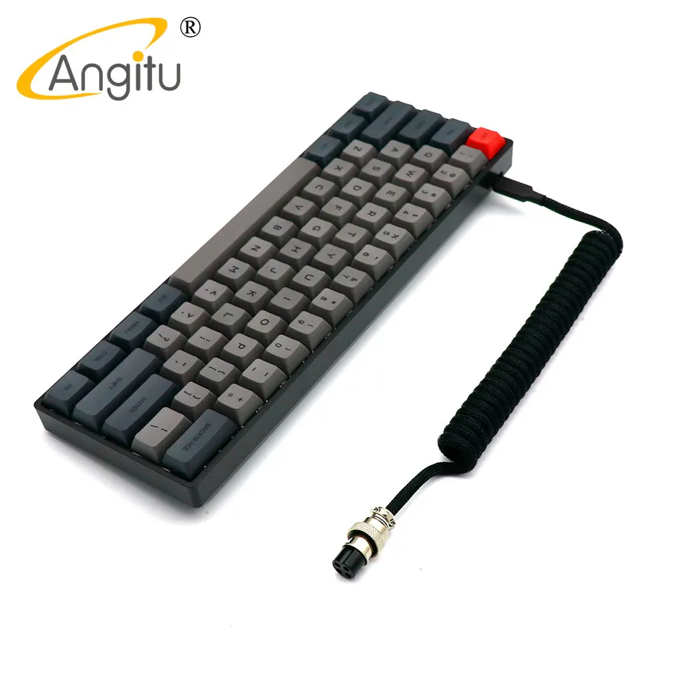 Прямая поставка ручная работа разъем авиатора Паракорд Тип C USB механическая клавиатура спиральный кабель