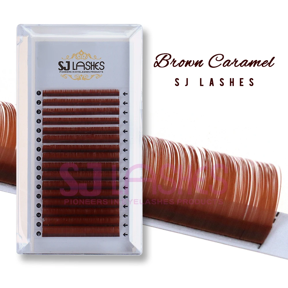 Brown Classic Silk Lash Trays 1:1 Eyelash Extension from Lash Extensions Wholesale