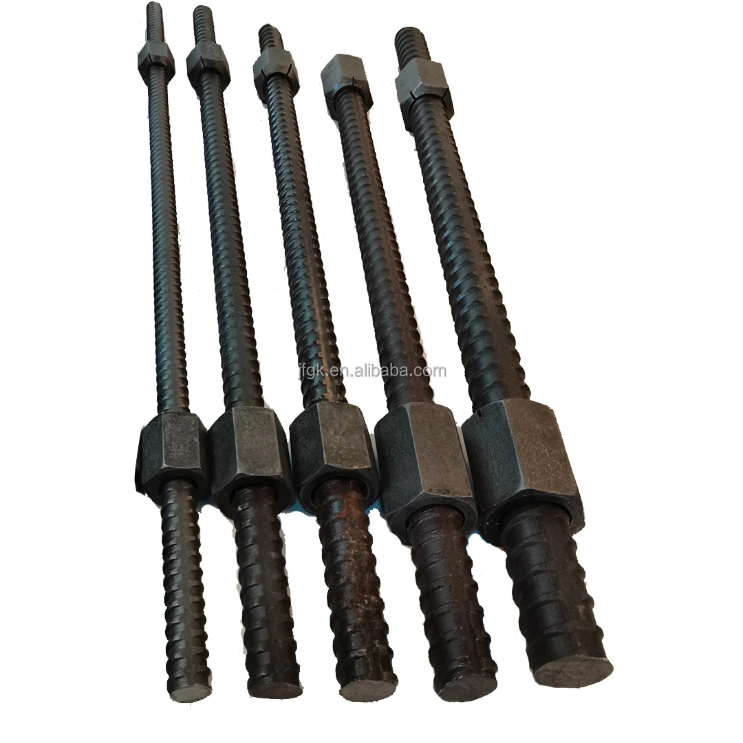 Grouted Steel Bolt reinforced Mine Roof bar Rock anchor bar rod  concrete bolt back bolting