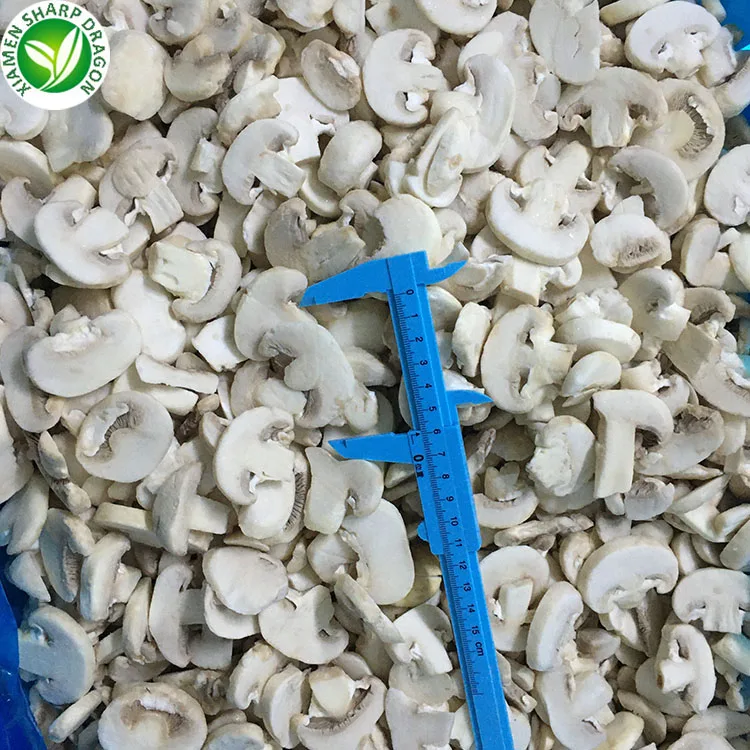 IQF frozen fresh white button mushroom sliced Organic Freeze Freezing Healthy Natural Bulk Wholesale price
