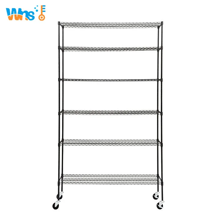 Kitchen Organizer Shelf Durable Kitchen Display Rack Shelf with Wheels Home Storage Rack