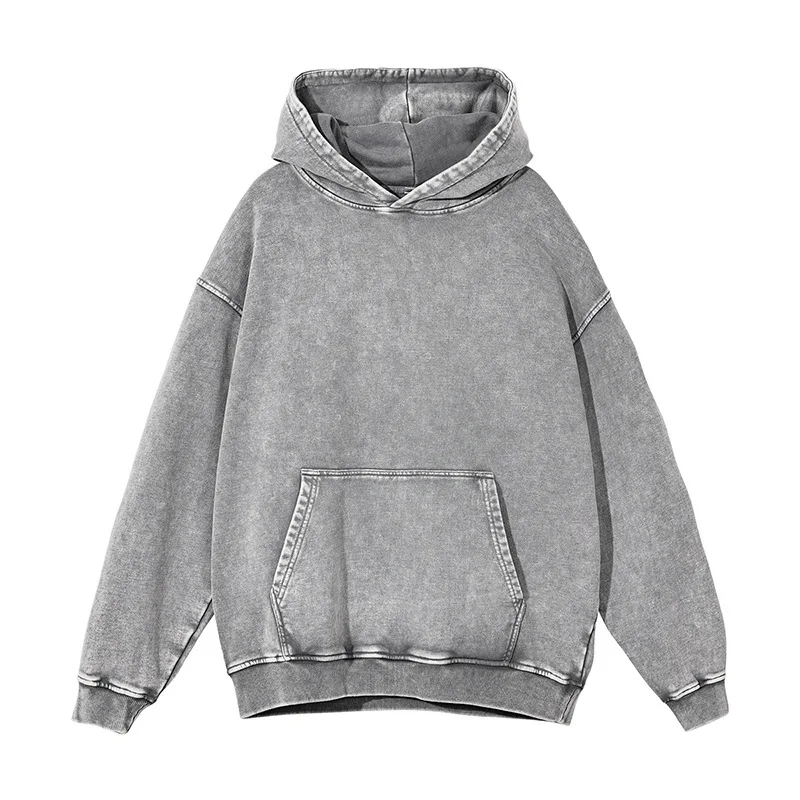 100% Cotton vintage Blank Hoodie Manufacturer High Quality Oversized Size Heavyweight Unisex Custom Hoodie