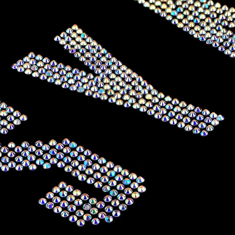 Ready design hotfix crystal transfers sheet iron on rhinestone heat transfer for clothing