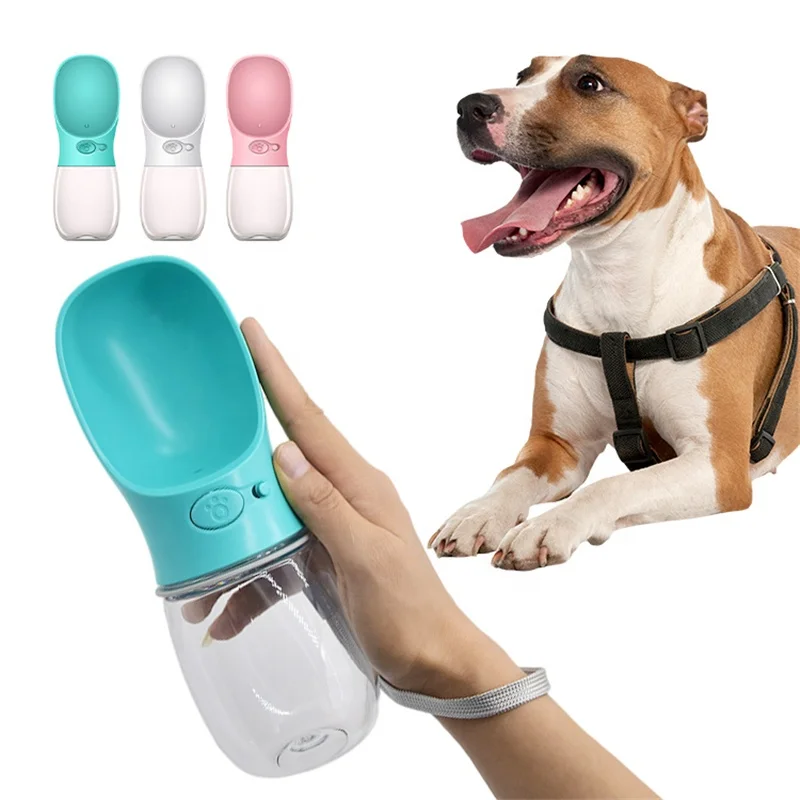Spot wholesale portable pet water dispenser feeder dog water bottle for hound pet dog outdoor camping travel climb mountains