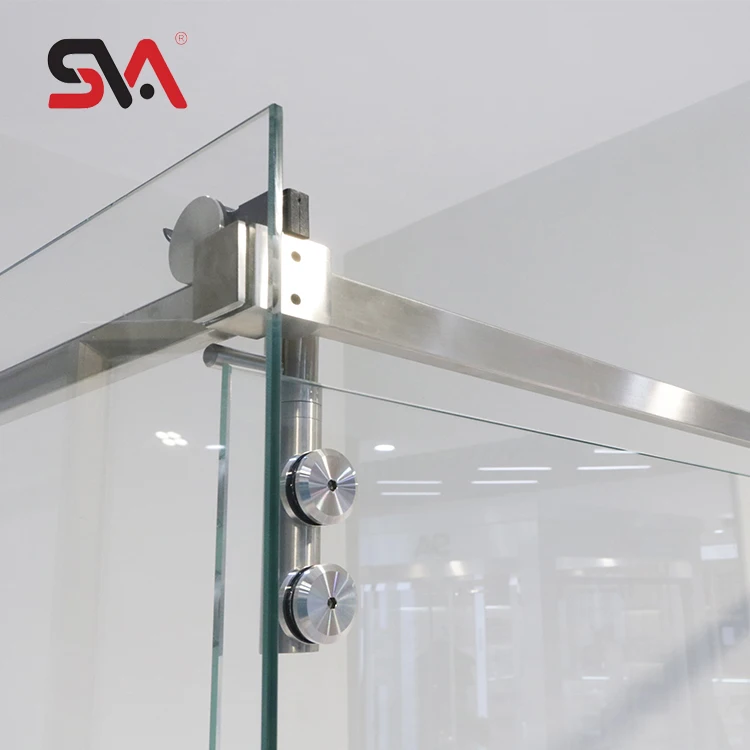 Mexico Modern Stainless Steel Shower Enclosure Small Size Folding Corner Frameless Sliding Glass Hardware Bathroom Application