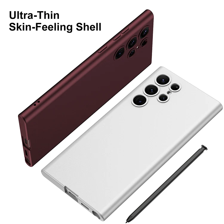 Newest Ultra Thin Skin Feeling S23 Cover Liquid Silicone All Inclusive Anti Drop Mobile Phone Case for Samsung Galaxy S23 Ultra