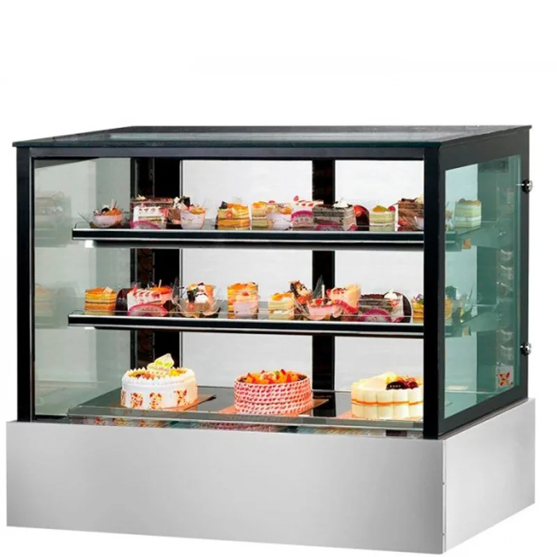Hot Sale Commercial Food Chiller Fridge Air Cooling Bakery Cake Display Refrigerator Showcase