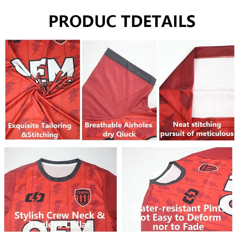 Custom breathable Soccer t-shirts Soccer Club uniform football shits football uniform kit soccer jersey set football uniform set