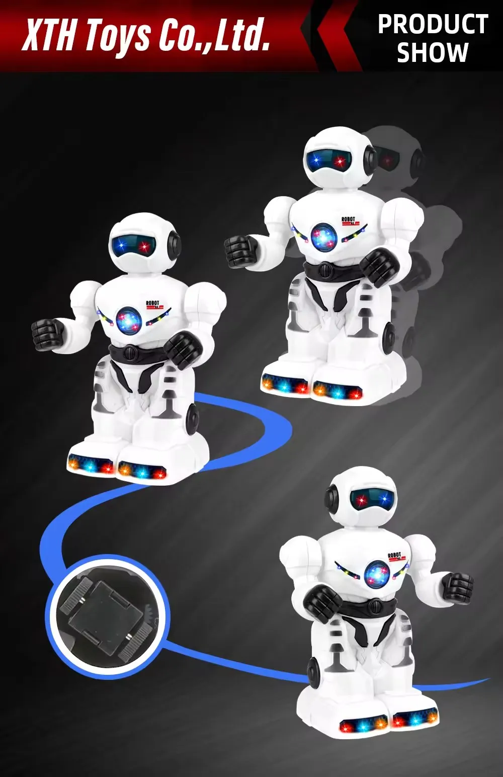 Hot Selling Smart Robot Toys Intelligent Music And Light Robot Education Robot For Kids Early Education