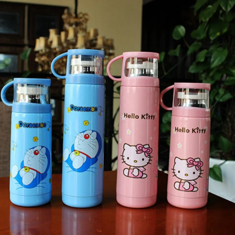 Kids Water Bottles Kettle 500ml Stainless Steel Children Minimalist Vacuum Flasks & Thermoses Tea Pot Rvs Double Wall