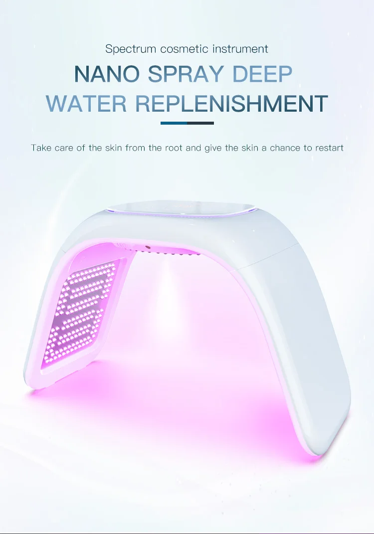 Home use 5D Collagen red light therapy UV led light for coffee skin facial SPA anti-aging red light therapy device