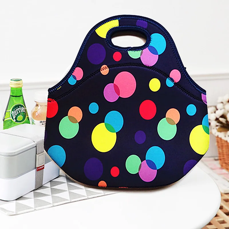 Wholesale Customize Eco Waterproof Neoprene Lunch Box  Bag for School Kids